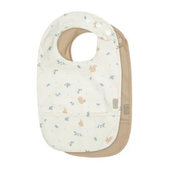 Cam Cam Copenhagen Slabbetjes met Vangzakje - 2-Pack - Blueberries