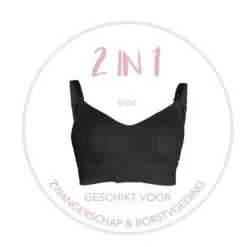 Carriwell Original Voedingsbh Zwart Mt. S