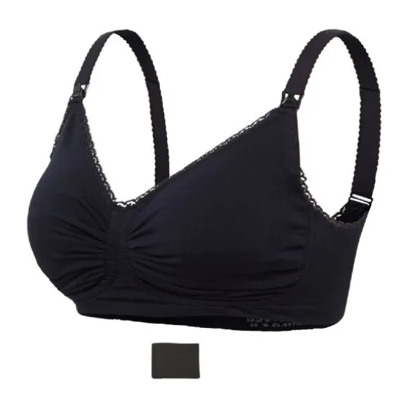 Carriwell Padded Gelbeugel Voedingsbh Zwart Mt. M