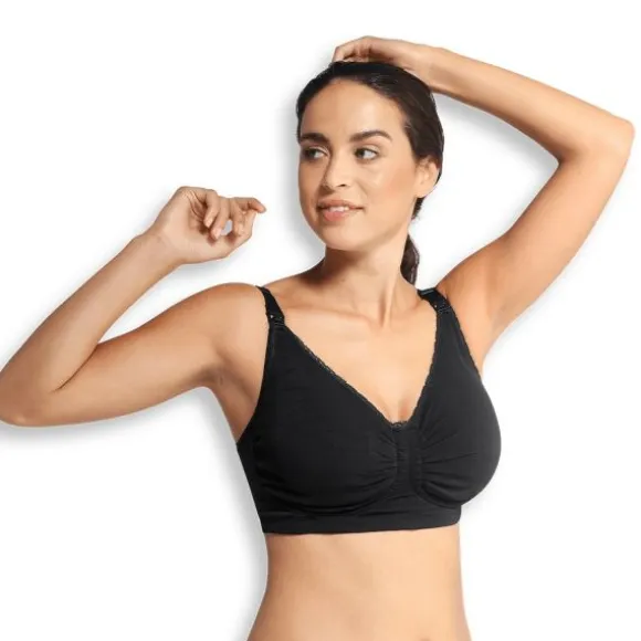 Carriwell Padded Gelbeugel Voedingsbh Zwart Mt. M