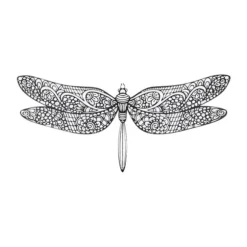 Casa Sentir Libelle Wanddecoratie - Large - Naturel