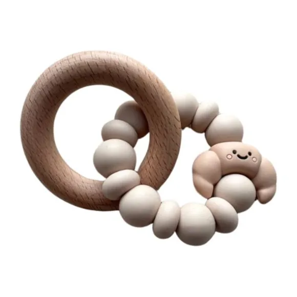 Chewies & More Bijtring - Croissant - Beige