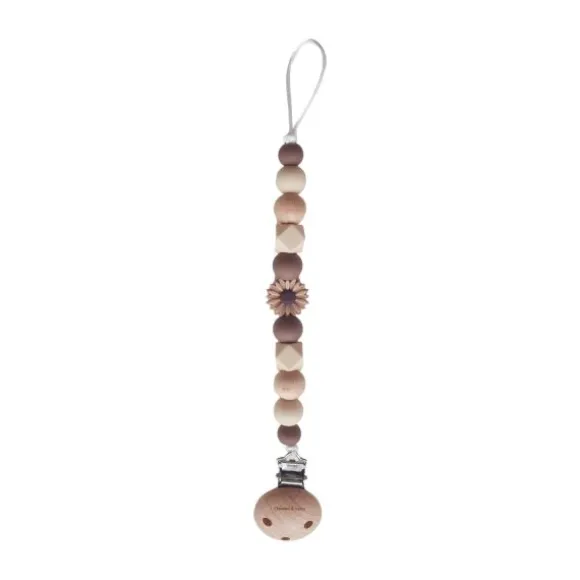 Chewies & More Daisy Speenclip - Wood Brown