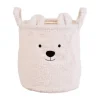 Childhome Teddy Opbergmand – 30 x 30 cm – Ecru