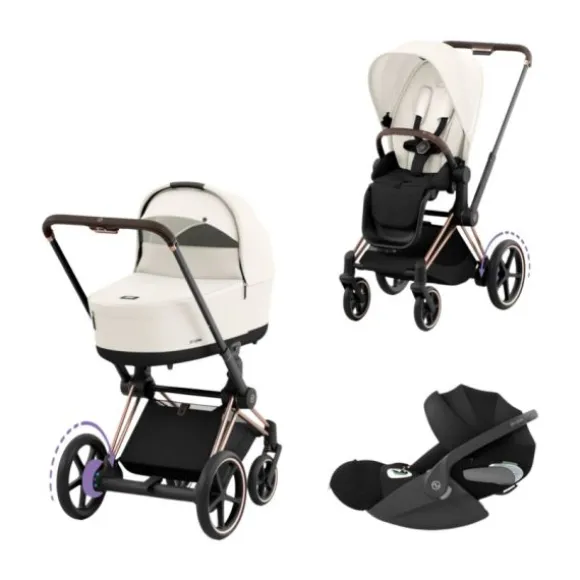 Cybex E-Priam 4 Kinderwagen Set 3-in-1 - Cozy Beige