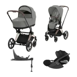 Cybex Priam 4 Kinderwagen Set 4-in-1 - Sepia Black