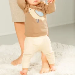 DAY Broekje Rib - Cream - Mt. 62/68