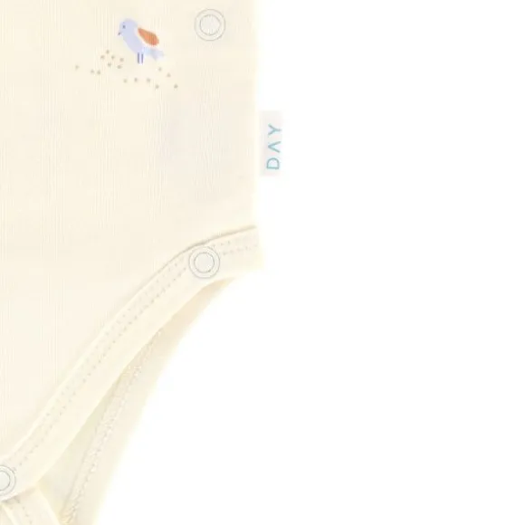 DAY Overslagromper Korte Mouw - Mt. 50/56 - Cream