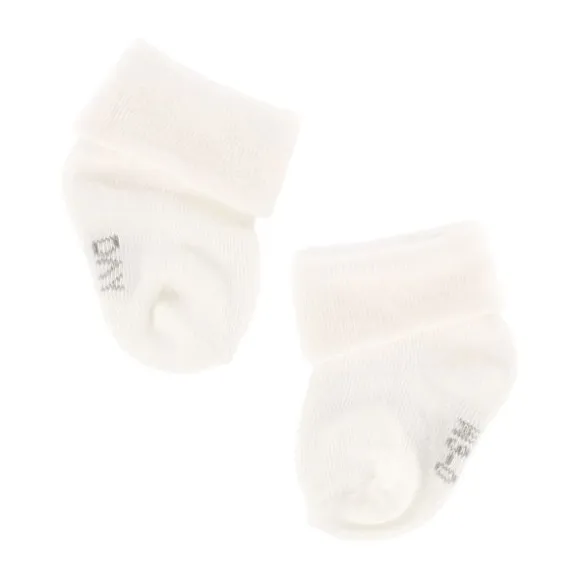 DAY Sokjes Gestreept - Cream - 0-6 Mnd