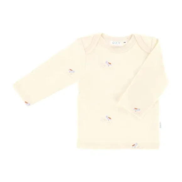 DAY T-Shirt Lange Mouw - Cream - Mt. 50/56