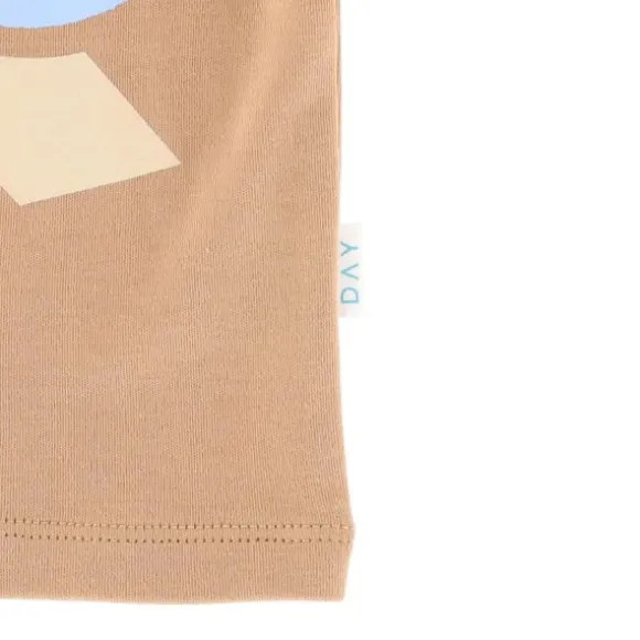 DAY T-Shirt Lange Mouw - Mocha - Mt. 50/56