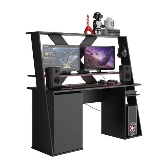 Diagone Axyon Gamer Bureau - Zwart