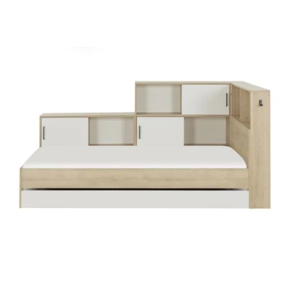 Diagone Erwan Opbergbed - 90x200 cm - Artisan Eiken