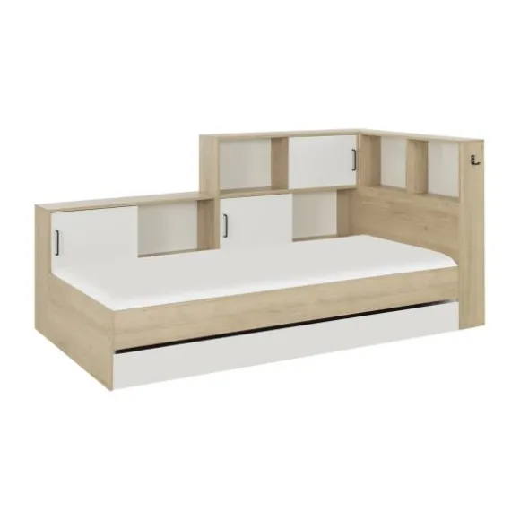 Diagone Erwan Opbergbed - 90x200 cm - Artisan Eiken