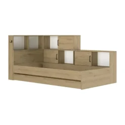 Diagone Erwan Opbergbed - 90x200 cm - Artisan Eiken