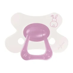 Difrax Natural Fopspeen - 6+ Mnd - Berry Pink Bunny