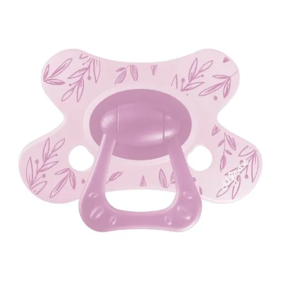 Difrax Natural Fopspeen - 6+ Mnd - Berry Pink Bunny