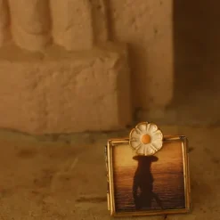 Doing Goods Fotolijstje - Posy Daisy Frame Mini - Messing/Glas