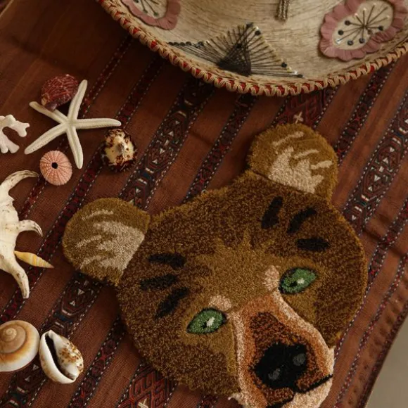 Doing Goods Wanddecoratie - Tapis Amis - Archie Check Bear Dierenkop