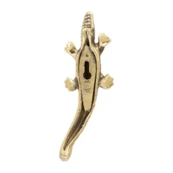 Doing Goods Wandhaak - Chewy Krokodil Klein - Messing