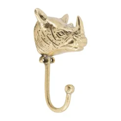 Doing Goods Wandhaak - Roger Neushoorn - Messing