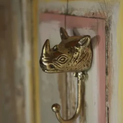 Doing Goods Wandhaak - Roger Neushoorn - Messing