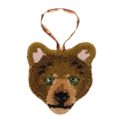 Doing Goods Wandhanger - Tapis Amis - Archie Geruite Beer Dierenkop