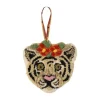 Doing Goods Wandhanger Dierenkop - Tapis Amis - Floral Witte Tijger