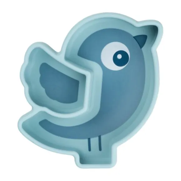 Done By Deer Birdee Stick&Stay Snack Bord - Blue