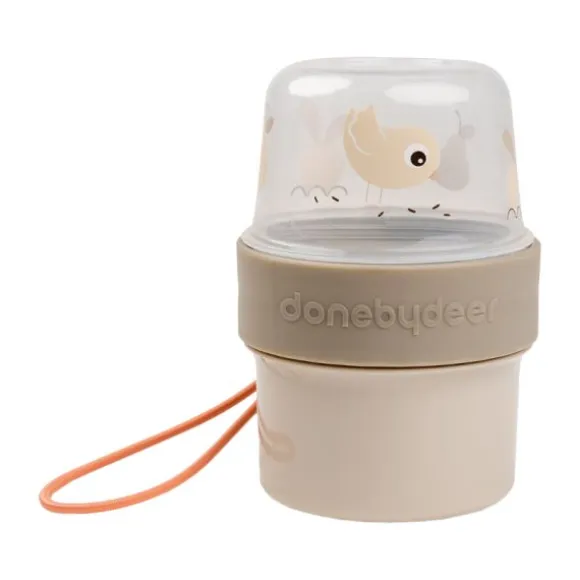 Done By Deer Birdee 2-Way Snackbox - Small - Sand