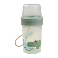 Done By Deer Croco 2-Way Snackbox - Large - Green