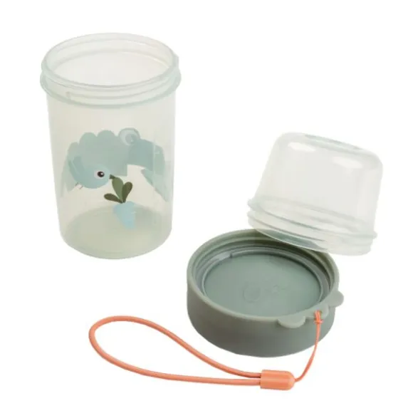 Done By Deer Croco 2-Way Snackbox - Large - Green