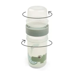 Done By Deer Croco 2-Way Snackbox - Large - Green