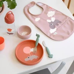 Done By Deer Deer Happy Clouds Slab - Powder