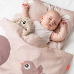 Done By Deer Elphee Dekbedovertrek - 100 x 140 cm - Powder