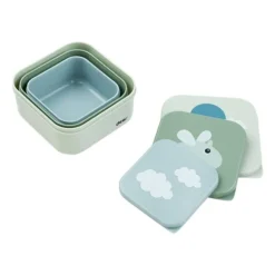 Done By Deer Happy Clouds Snackbox Green 3 Stuks