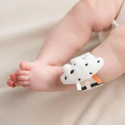 Done by Deer Happy Clouds Polsrammelaar – Set van 2 stuks - Poederroze