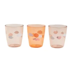 Done by Deer Happy Clouds Kinderglas - 3 Stuks - Green