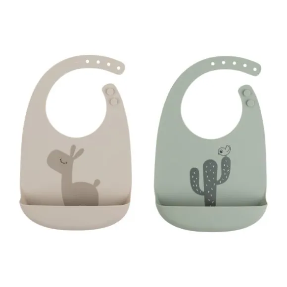 Done By Deer Lalee Slab Sand/Green 2 Stuks