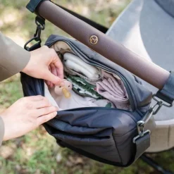 Done By Deer Luiertas - Quilted Stroller Bag - Black