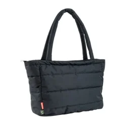 Done By Deer Quilted Changing Tote Bag Black