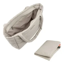 Done By Deer Quilted Changing Tote Bag Black