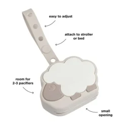 Done By Deer Sheepy Fopspeendoosje - Silicone - Sand