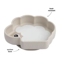 Done By Deer Sheepy Stick&Stay Bordje - Silicone - Sand