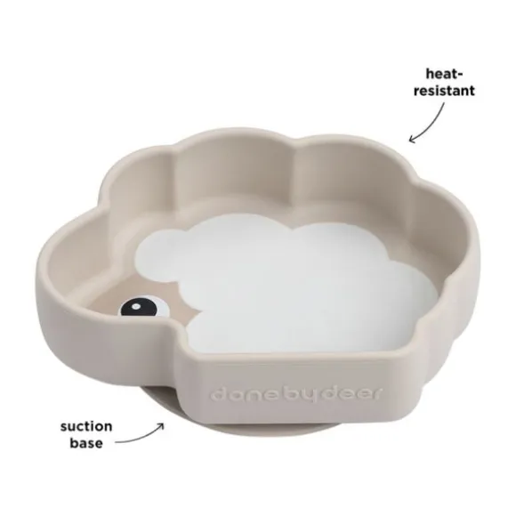 Done By Deer Sheepy Stick&Stay Bordje - Silicone - Sand