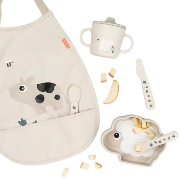 Done By Deer Sheepy Stick&Stay Bordje - Silicone - Sand