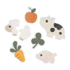 Done By Deer Tiny Farm Eerste Puzzel - Colour Mix