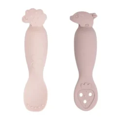 Done By Deer Tiny Farm Oefen Lepel Set - Powder