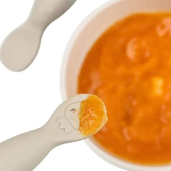 Done By Deer Tiny Farm Oefen Lepel Set - Powder