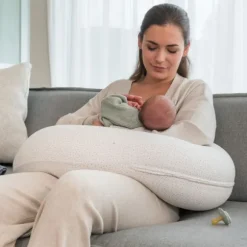 Doomoo Buddy Voedingskussen - Silver Dots